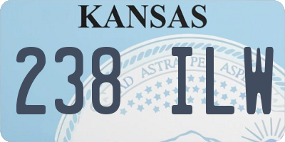 KS license plate 238ILW