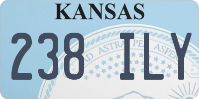 KS license plate 238ILY