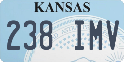 KS license plate 238IMV