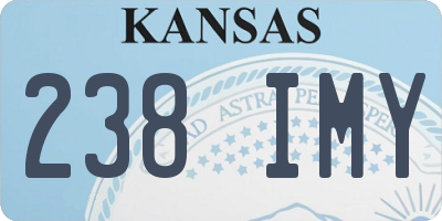 KS license plate 238IMY