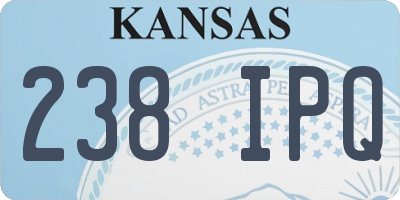 KS license plate 238IPQ