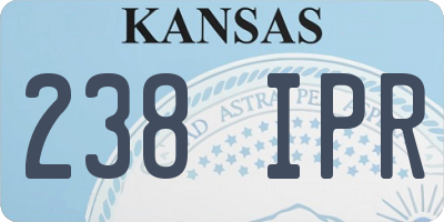 KS license plate 238IPR