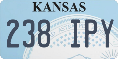 KS license plate 238IPY