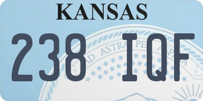 KS license plate 238IQF