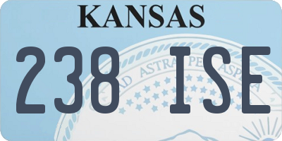 KS license plate 238ISE