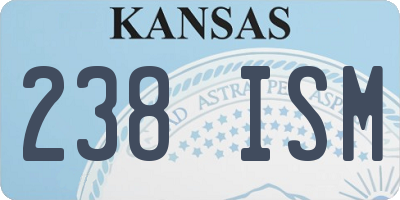 KS license plate 238ISM