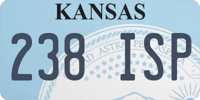 KS license plate 238ISP