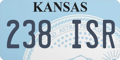KS license plate 238ISR