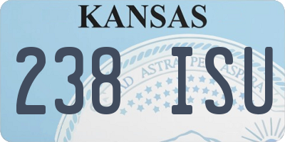 KS license plate 238ISU