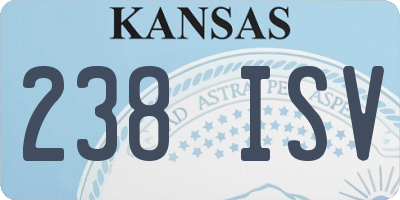 KS license plate 238ISV