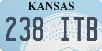 KS license plate 238ITB