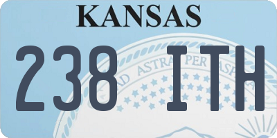 KS license plate 238ITH