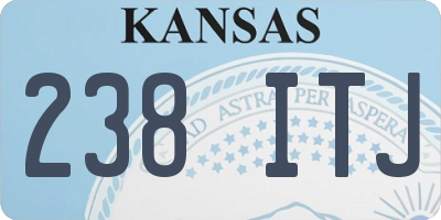 KS license plate 238ITJ