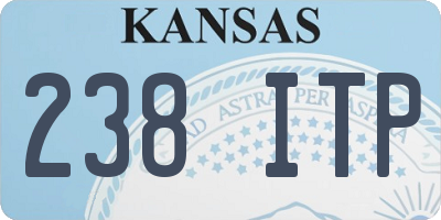 KS license plate 238ITP