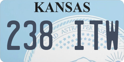 KS license plate 238ITW