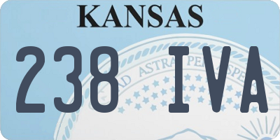 KS license plate 238IVA