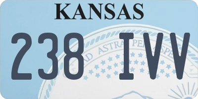 KS license plate 238IVV