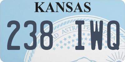 KS license plate 238IWQ