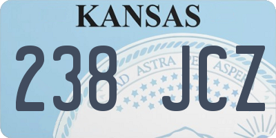 KS license plate 238JCZ