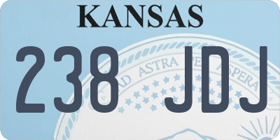 KS license plate 238JDJ