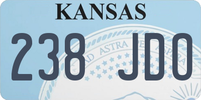 KS license plate 238JDO