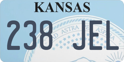 KS license plate 238JEL