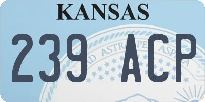 KS license plate 239ACP
