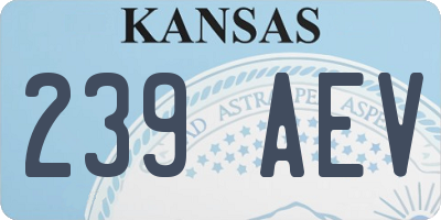 KS license plate 239AEV
