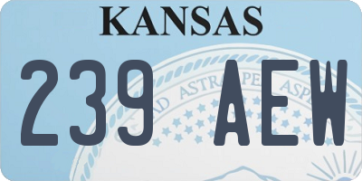 KS license plate 239AEW
