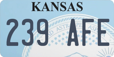 KS license plate 239AFE