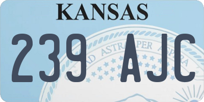 KS license plate 239AJC