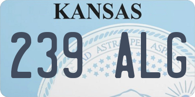 KS license plate 239ALG