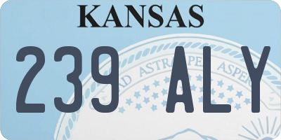 KS license plate 239ALY