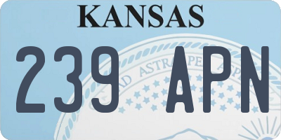 KS license plate 239APN