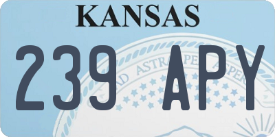 KS license plate 239APY