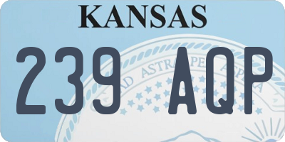KS license plate 239AQP