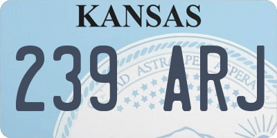 KS license plate 239ARJ