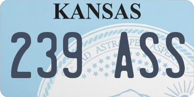 KS license plate 239ASS