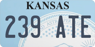 KS license plate 239ATE