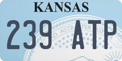 KS license plate 239ATP