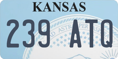 KS license plate 239ATQ