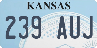 KS license plate 239AUJ