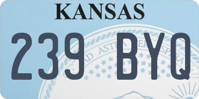 KS license plate 239BYQ