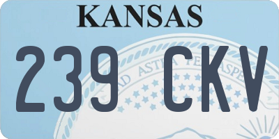 KS license plate 239CKV