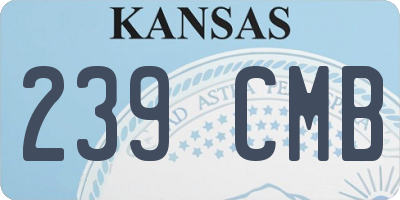 KS license plate 239CMB