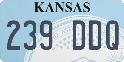 KS license plate 239DDQ