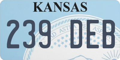 KS license plate 239DEB