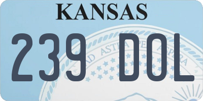 KS license plate 239DOL