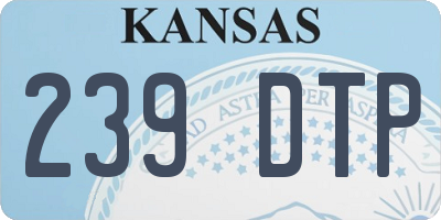 KS license plate 239DTP