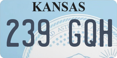 KS license plate 239GQH